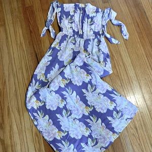 Strapless maxi dress